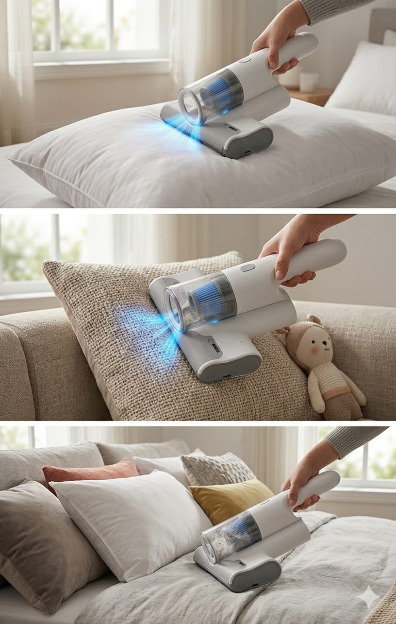 CleanNest™ UV Dust Mite Remover – High‑Power Fabric Purifier