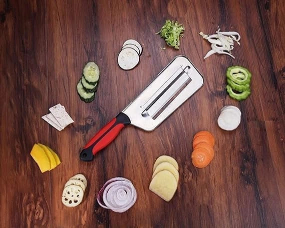 UltraSharp™ 2‑Blade Vegetable Cutter & Multi‑Function Slicer with Peeler