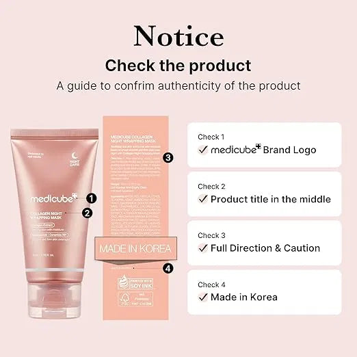 Medicube Collagen Overnight Wrapping Peel Off Facial Mask Pack - Elasticity & Hydration Care, Reduces Sagging & Dullness - Hydrolyzed Collagen For Glowing Skin - Korean Skin Care